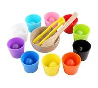 harayaa Palline in Tazze con Tazze E Palline, Giocattolo per Bambini Che I Colori Dell'arcobaleno