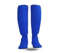 harayaa Paratibia da Arti Marziali Parastinchi a Manicotto Protezioni Tibia Collo Del Piede Imbottite con Tessuto a Maglia Elastico Adatti per Muay Thai, Array, Blu, M