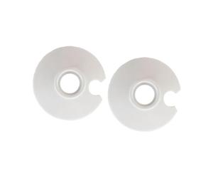 harayaa Parte di Ricambio per Cestello per Bastoncini Da Trekking Da 2 Pezzi, Protezioni per Punte di Ricambio per Bastoncini Da Passeggio, Accessori per Punt, Bianco