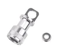 harayaa Pedale Supporto Rilascio Rapido Adattatore Fissaggio Telaio Bicicletta Accessorio Alluminio Portatile Montaggio Semplice Adatto a Riparazione Manutenz, Argento