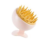 harayaa Pennello cuoio capelluto Ergonomico Compatto per bagnato e asciutto con spille morbide, pulizia comoda e profonda per viaggi, ragazza da donna da, Rosa