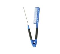 harayaa Pettine lisciante per capelli, spazzola per capelli resistente al calore, strumento per parrucchieri, spazzola per capelli da salone, pettine per, Blu Scuro