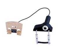 harayaa Pickup per Violino Microfono Trasduttore Sensore Clip a Fissaggio Sicuro Braccetto Curvo Zigrinato Corpo Cilindrico Leggero Cavo Affidabile Tono, CV-13 Senza Regolazione Del Volume