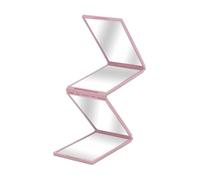 harayaa Piegare da auto -tè specchio pieghevole specchio per trucco bellezza portatile per la manutenzione del veicolo taglio di auto, Rosa