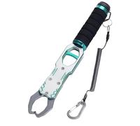 harayaa Pinza da Pesca E Pinza Blocca Pesce Attrezzo da Pesca Equipaggiamento Robusto con Design Girevole Utilizzabile con Una Mano Adatta per Pesca da Riva E, Argento