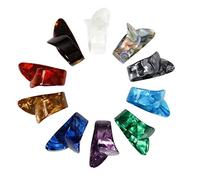 harayaa Plettri per dito pollice 10 pezzi, plettro per unghie colorato per banjo, chitarre classiche, chitarre elettriche, accessori per strumenti musicali, Pollice