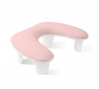 harayaa Poggiapolso per Nail Art Poggiabraccio Supporto Manicure Cuscino Base Manicure in Pelle Impermeabile Curva Ergonomica per Appoggio con per Lampada, Pink