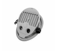 harayaa Pompa a Pedale Foot Air Pump Pompa Ad Gonfiatore Soffietto Inflatore Manuale Portatile con Ingresso E Uscita Separati 700 G 26x20x21 Cm Senza, Pompa A Pedale Q5 Grigia