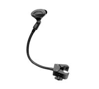 harayaa Porta del braccio microfono a collo di cigno al supporto per microfono a collo di cigno al microfono di guarigione per manubrio di bici, Si Adatta a 28 a 40