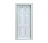 harayaa Porta in Legno in Miniatura per Scena di Vita della Casa delle Bambole 1/12 per L'arredamento della Camera da Letto della Casa