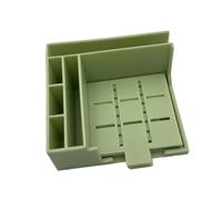 harayaa Porta note adesive per ufficio, cancelleria con 5 stencil, supporto per blocco note riutilizzabile per scrivania, Verde