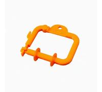 harayaa Portafilo da Pesca Supporto Bobina Organizer Avvolgilenza Struttura Compatta in PVC per Gestione Della Linea Senza Matasse Adatto a Pesca a Mosca Riva Barca Escursioni, Arancione
