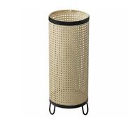 harayaa Portaombrelli in Ferro Porta Ombrelli Cestino Contenitore Rastrelliera con Base Stabile E Angoli Arrotondati Traspirante a Struttura Cava in Rattan Adatto per Corridoio Reception Studio, S