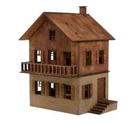 harayaa Puzzle Edificio Modello Casa in Legno Architettonico Tradizionale con Struttura Due Piani per Collezione E Arredamento Interno