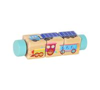 harayaa Puzzle Girevole Giocattolo Regalo per Lo Sviluppo del Apprendimento precoce per Bambini e Bambine Puzzle Rotante educativo, Blu