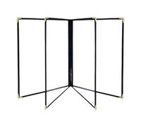 harayaa Restaurant Menu Cover Porta Menù Ristorante Custodia Menù Organizer PVC Metallo Elegante Riutilizzabile Adatto per Servizio Ristorante Hotel Caffetter, come descritto, 4 Pagine 8