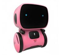 harayaa Robot Interattivo Bambini Giocattolo Audio Educativo Musica Apprendimento Sicuro Corpo di Plastica Adatto per Comunicazione Crescita Creativa Bambini , Rosa