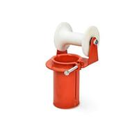 harayaa Rullo Guidacavo Puleggia Ruota Staffa Metallo Nylon Profilo Scanalato Bloccaggio Veloce Applicazione Passanti Lavori Elettrici Installa Impianti Tecnici, 80MM