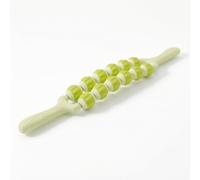 harayaa Rullo Massaggio Bambini Rullo Massaggiante Corpo Rullo Autotrattamento Attrezzo Automassaggio con Perline a Punta Morbido Ergonomico per Sollievo, Green, 2-Row