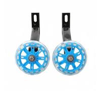 harayaa Ruote per Bici per Bambini Ruote di Accessori per Biciclette Staffe Triangolari in Ferro PVC Antiscivolo Funzione Illuminante Adatte per Ragazzi, Blu, 20 Pollici
