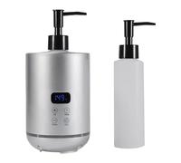 harayaa Scalda olio per massaggi, scalda, portatile, regalo per salone, casa, multiuso, barbieri, con dispenser per di olio, Argento