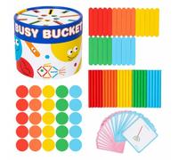 harayaa Secchio attività Multi-Functional Colorato Gioco di Ordinamento Colori e Forme Sicuro Giocattolo Sensoriale Child-Centered per Casa