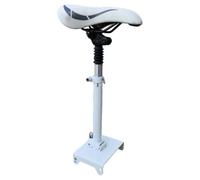 harayaa Sedile Pieghevole Ergonomico con Supporto a Molla per Monopattino Elettrico Serie Piastra Base Rettangolare per Pendolari E Utilizzo Quotidiano, Standard, Bianco