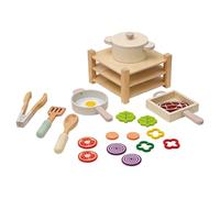 harayaa Set da Cucina Giocattolo, Set per Cucinare E Sviluppare Le capacità Motorie Nordiche, Set da Cucina Giocattolo Realistico Ideale Come Regalo per Feste