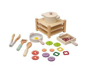 harayaa Set da Cucina Giocattolo, Set per Cucinare E Sviluppare Le capacità Motorie Nordiche, Set da Cucina Giocattolo Realistico Ideale Come Regalo per Feste