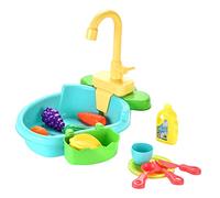 harayaa Set da Gioco per Bambini con Vaschetta per Uccelli, Lavello Elettrico E Funzione Lavastoviglie, Blu