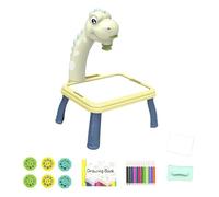 harayaa Set da Tavolo per Disegnare con Proiettore E 12 Penne Colorate, Kit per Graffiti E Scarabocchi, Forniture Artistiche, Regalo per Ragazzi E Ragazze, 48 Motivi Luminosi