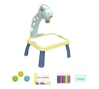harayaa Set da Tavolo per Disegnare con Proiettore E 12 Penne Colorate, Kit per Graffiti E Scarabocchi, Forniture Artistiche, Regalo per Ragazzi E Ragazze, 24 Modelli Scuri