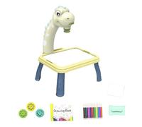 harayaa Set da Tavolo per Disegnare con Proiettore E 12 Penne Colorate, Kit per Graffiti E Scarabocchi, Forniture Artistiche, Regalo per Ragazzi E Ragazze, 24 Motivi Luminosi