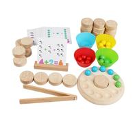 harayaa Set di Giocattoli di Matematica Aritmetica, Gioco di Abbinamento di Perline, Sviluppa L'intelligenza, Gioco di Ordinamento Dei Colori Portatile, E