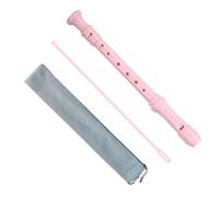 harayaa Set Flauto Dolce Soprano, Flauto, Strumento Facile, Dimensioni Compatte, Strumento Registratore Musicale a 8 Fori per Adulti, Principianti, Amanti Del, ROSA