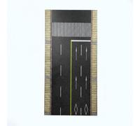 harayaa Simulation Roadway Strada Modello Diorama Miniatura Pavimentazione Marciapiede PVC Superficie Stampata con Cordolo Riutilizzabile Adatta a Progetti Scolastici Modellismo Esposizioni Didattiche