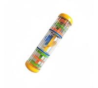 harayaa Sonaglio per Bambini Sonaglio Giocattolo Musicale Strumento a Pioggia Tubo Trasparente con Perline Plastica Sicura Favorisce Percezione Uditiva E