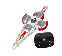 harayaa Spada Drone Telecomandata con Controllo Gestuale, Aeroplano con Rilevamento Del Movimento, Spada Volante RC per Regalo di Capodanno, Rosso