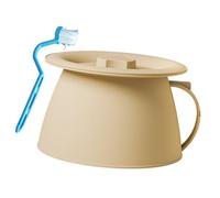 harayaa Sputacchiera Portatile con Coperchio, Orinatoio Notturno Ispessito con Coperchio, Vaso per Orinatoio Multiuso per La Casa, Camera Da Letto, Bambini, Giallo