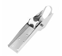 harayaa Staffa Ancora Marina Inox 316 con Doppie Pulegge Arco Frontale per Allineamento Piastra a Più Fori Resistente Alla, 30-50kg, Staffa Per Ancora A Piastra D Acciaio Con Fondo Dritto