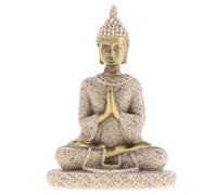 harayaa Statua del Buddha in Meditazione in Pietra Arenaria, Statuetta Intagliata, Decorazione Feng Shui per L'Arte, Come Mostra L'Immagine, 8x5.5x2.5cm