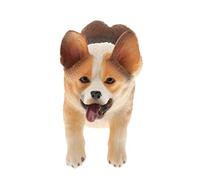 harayaa Statuetta di Animale Selvatico in Plastica Dipinta a Mano, Giocattolo Educativo per Bambini dai 5 Anni in su, Welsh Corgi B