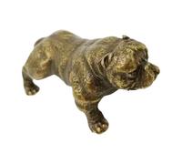 harayaa Statuetta di Cane Figurina Feng Shui Oggetto Da Collezione Soprammobile Da Scrivania Scultura in Metallo per Portare Fortuna Adatta per, Rame