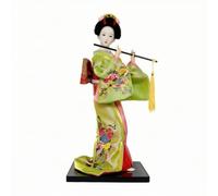 harayaa Statuetta di Geisha con Kimono Artigianale Bambola Geisha Giapponese Collezionabile Statuetta con Base per Collezionisti, Vetrina
