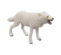 harayaa Statuette di Lupi, Giocattoli di Animali per La Scuola, Ideali Come Regali di Compleanno E di Natale per Bambini, Bambine, Neonati E Ragazzi, Lupo Bianco