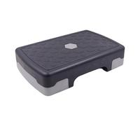 harayaa Stepper per Aerobica Piattaforma per Esercizi Gradino da Allenamento Attrezzo Fitness per Rafforzare Gambe E Glutei con Superficie Stabile Adatto per, Nero Grigio