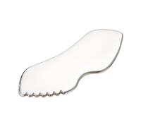 harayaa Strumento Facciale Gua Sha Palmare in Acciaio Inossidabile con Superfici Lisce Posteriori