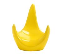harayaa Supporto in ceramica per ocarina, base per strumento musicale, treppiede, supporto da tavolo per ufficio o casa, collezione per amanti della musica, Giallo