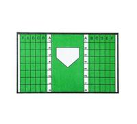 harayaa Tappeto da Battuta per Baseball Stabile | Struttura Resistente all'Usura, Tappetino da Baseball con Base di Casa, Tappeto con Linee di Confine