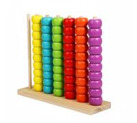 harayaa Telaio Aritmetico per Bambini Gioco Interattivo con Palline in Legno per Esercitare Le capacità Motorie E Il Riconoscimento dei Colori Adatto a, M, 44